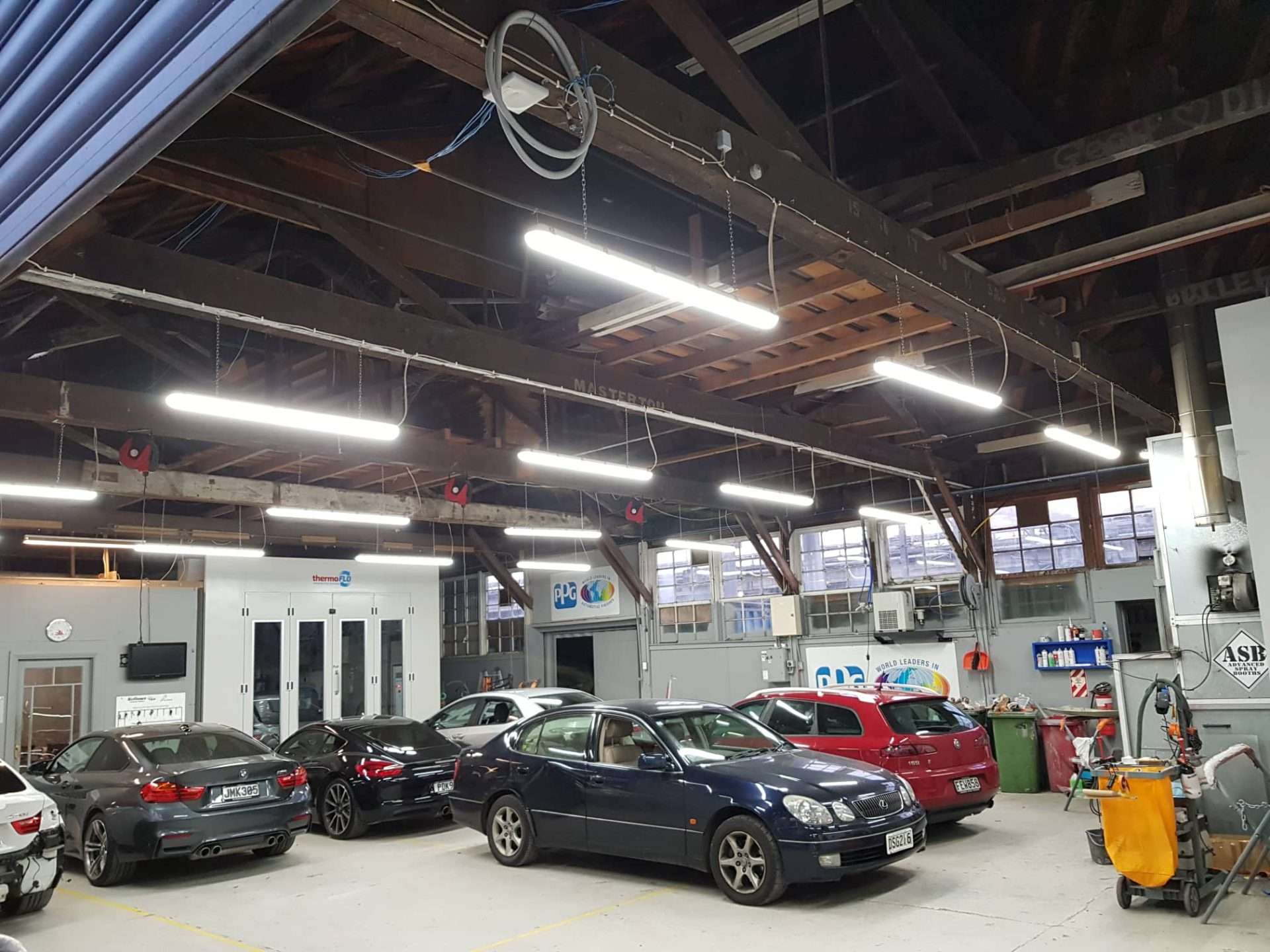 LED downlight installation by Roundhouse Electrical, Kapiti Coast electrician